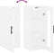 vidaXL - Hangkast - 34,5x34x90 - cm - wit