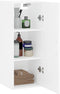 vidaXL - Hangkast - 34,5x34x90 - cm - wit