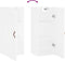 vidaXL - Hangkast - 34,5x34x90 - cm - wit