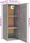 vidaXL - Hangkast - 35x34x90 - cm - bewerkt - hout - betongrijs