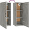 vidaXL - Hangkast - 35x34x90 - cm - bewerkt - hout - betongrijs