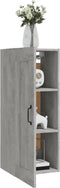 vidaXL - Hangkast - 35x34x90 - cm - bewerkt - hout - betongrijs