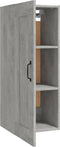 vidaXL - Hangkast - 35x34x90 - cm - bewerkt - hout - betongrijs