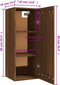 vidaXL - Hangkast - 35x34x90 - cm - bewerkt - hout - bruineikenkleurig