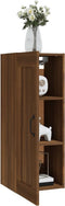 vidaXL - Hangkast - 35x34x90 - cm - bewerkt - hout - bruineikenkleurig