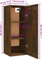 vidaXL - Hangkast - 35x34x90 - cm - bewerkt - hout - gerookt - eikenkleurig
