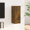vidaXL - Hangkast - 35x34x90 - cm - bewerkt - hout - gerookt - eikenkleurig