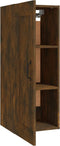 vidaXL - Hangkast - 35x34x90 - cm - bewerkt - hout - gerookt - eikenkleurig