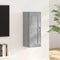 vidaXL - Hangkast - 35x34x90 - cm - bewerkt - hout - grijs - sonoma - eikenkleurig