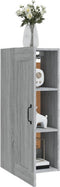 vidaXL - Hangkast - 35x34x90 - cm - bewerkt - hout - grijs - sonoma - eikenkleurig
