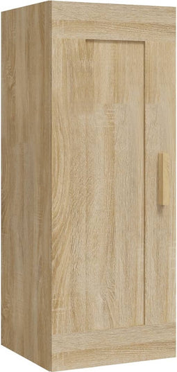 vidaXL - Hangkast - 35x34x90 - cm - bewerkt - hout - sonoma - eikenkleurig