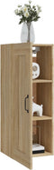 vidaXL - Hangkast - 35x34x90 - cm - bewerkt - hout - sonoma - eikenkleurig
