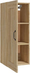 vidaXL - Hangkast - 35x34x90 - cm - bewerkt - hout - sonoma - eikenkleurig