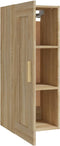 vidaXL - Hangkast - 35x34x90 - cm - bewerkt - hout - sonoma - eikenkleurig