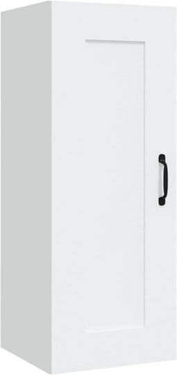 vidaXL - Hangkast - 35x34x90 - cm - bewerkt - hout - wit