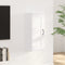 vidaXL - Hangkast - 35x34x90 - cm - bewerkt - hout - wit