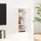 vidaXL - Hangkast - 35x34x90 - cm - bewerkt - hout - wit