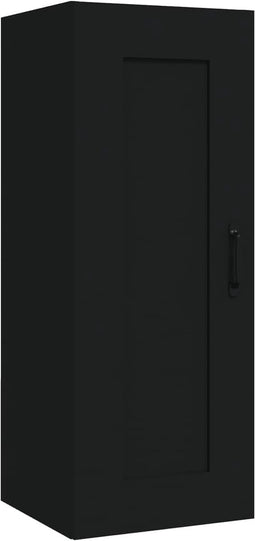 vidaXL - Hangkast - 35x34x90 - cm - bewerkt - hout - zwart