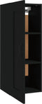 vidaXL - Hangkast - 35x34x90 - cm - bewerkt - hout - zwart