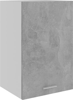 vidaXL - Hangkast - 39,5x31x60 - cm - bewerkt - hout - betongrijs