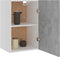 vidaXL - Hangkast - 39,5x31x60 - cm - bewerkt - hout - betongrijs