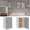 vidaXL - Hangkast - 39,5x31x60 - cm - bewerkt - hout - betongrijs