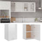 vidaXL - Hangkast - 39,5x31x60 - cm - bewerkt - hout - hoogglans - wit