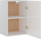 vidaXL - Hangkast - 39,5x31x60 - cm - bewerkt - hout - hoogglans - wit