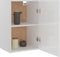 vidaXL - Hangkast - 39,5x31x60 - cm - bewerkt - hout - hoogglans - wit