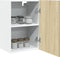 vidaXL - Hangkast - 39,5x31x60 - cm - bewerkt - hout - sonoma - eikenkleurig