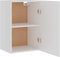 vidaXL - Hangkast - 39,5x31x60 - cm - bewerkt - hout - wit