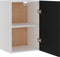 vidaXL - Hangkast - 39,5x31x60 - cm - bewerkt - hout - zwart