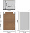 vidaXL - Hangkast - 39,5x31x60 - cm - bewerkt - hout - zwart