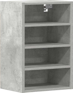 vidaXL - Hangkast - 40x29,5x60 - cm - bewerkt - hout - betongrijs