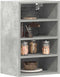 vidaXL - Hangkast - 40x29,5x60 - cm - bewerkt - hout - betongrijs