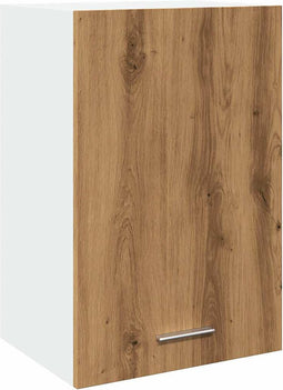 vidaXL - Hangkast - 40x31x60 - cm - bewerkt - hout - artisanaal - eikenkleur