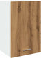vidaXL - Hangkast - 40x31x60 - cm - bewerkt - hout - artisanaal - eikenkleur