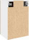 vidaXL - Hangkast - 40x31x60 - cm - bewerkt - hout - artisanaal - eikenkleur