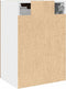 vidaXL - Hangkast - 40x31x60 - cm - bewerkt - hout - artisanaal - eikenkleurig