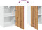 vidaXL - Hangkast - 40x31x60 - cm - bewerkt - hout - artisanaal - eikenkleur