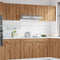 vidaXL - Hangkast - 40x31x60 - cm - bewerkt - hout - artisanaal - eikenkleur