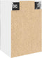 vidaXL - Hangkast - 40x31x60 - cm - bewerkt - hout - betongrijs
