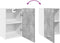 vidaXL - Hangkast - 40x31x60 - cm - bewerkt - hout - betongrijs