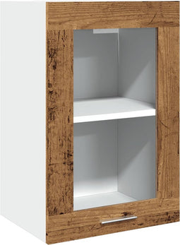 vidaXL - Hangkast - 40x31x60 - cm - bewerkt - hout - oud - houtkleurig