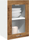 vidaXL - Hangkast - 40x31x60 - cm - bewerkt - hout - oud - houtkleurig