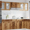 vidaXL - Hangkast - 40x31x60 - cm - bewerkt - hout - oud - houtkleurig