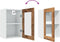 vidaXL - Hangkast - 40x31x60 - cm - bewerkt - hout - oud - houtkleurig