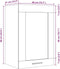 vidaXL - Hangkast - 40x31x60 - cm - spaanplaat - betongrijs