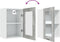 vidaXL - Hangkast - 40x31x60 - cm - spaanplaat - betongrijs