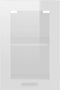 vidaXL - Hangkast - 40x31x60 - cm - spaanplaat - hoogglans - wit